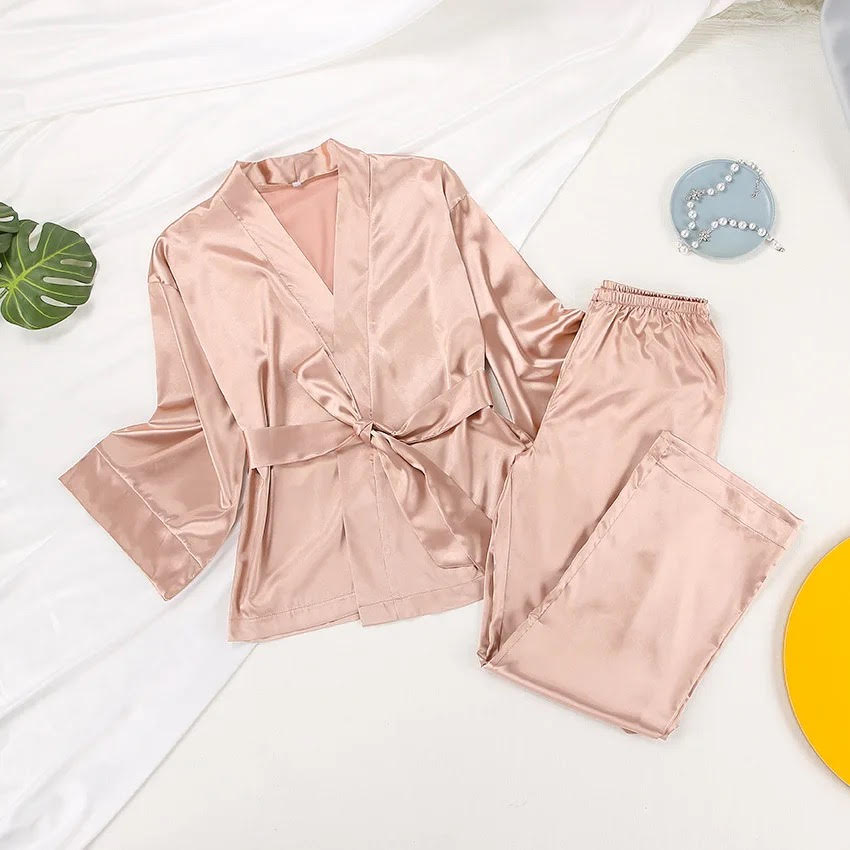 Bonne Nuit 2 piece pyjama set - Dusty Pink