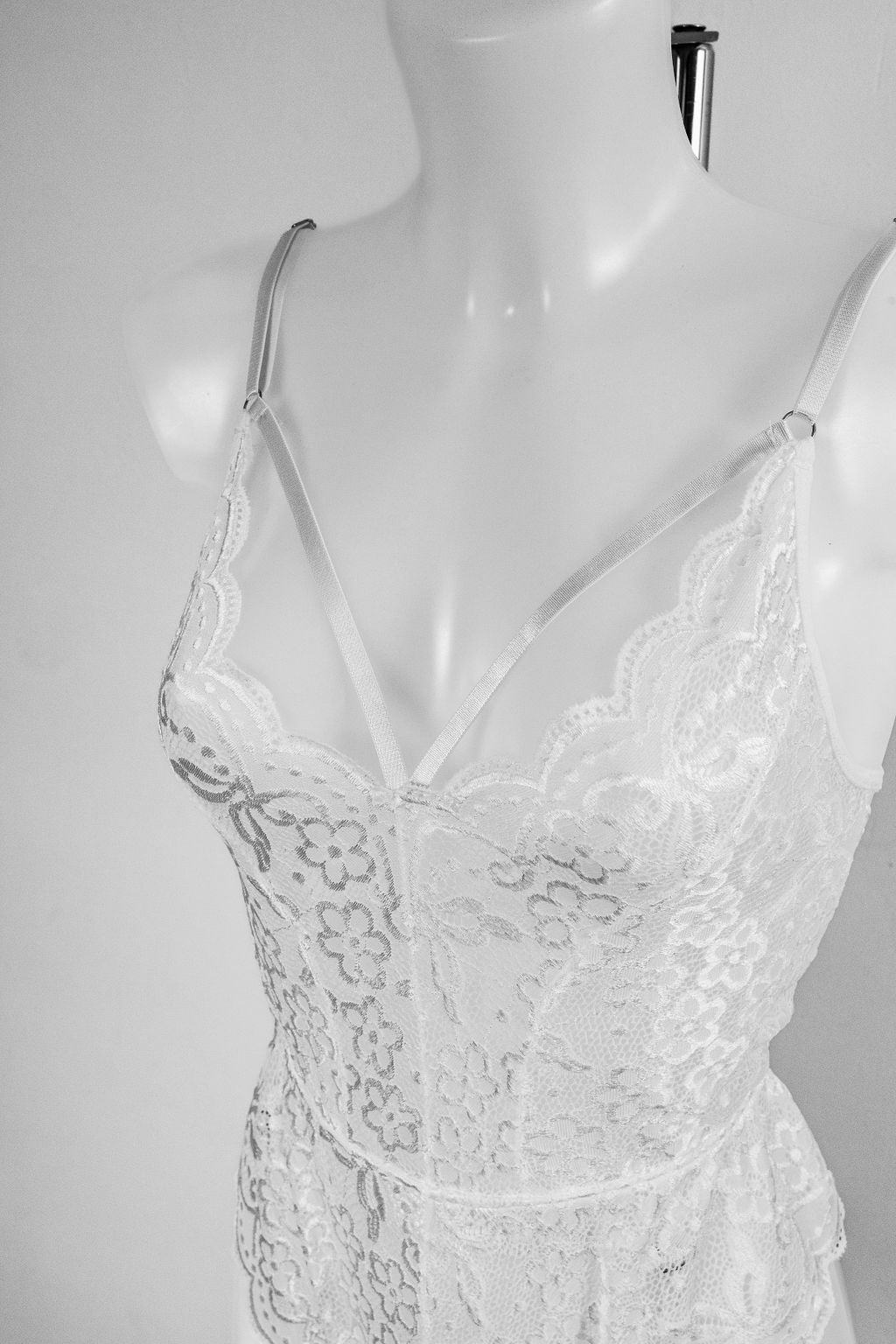 Midnight Whisper - White bodysuit