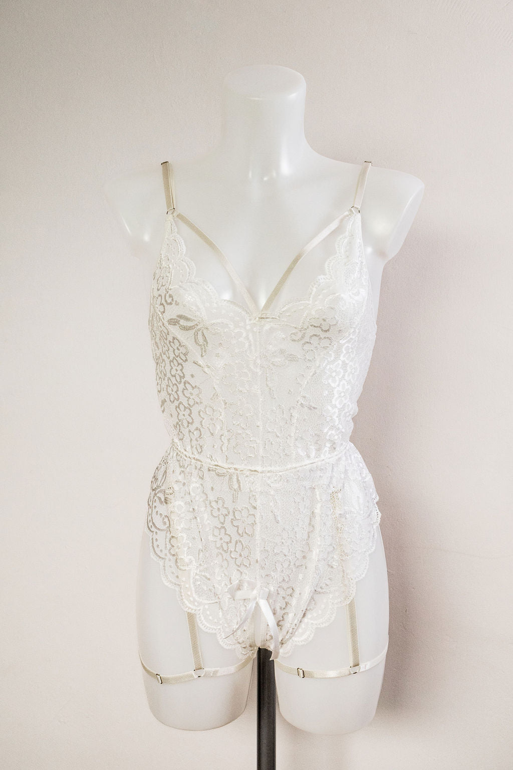 Midnight Whisper - White bodysuit