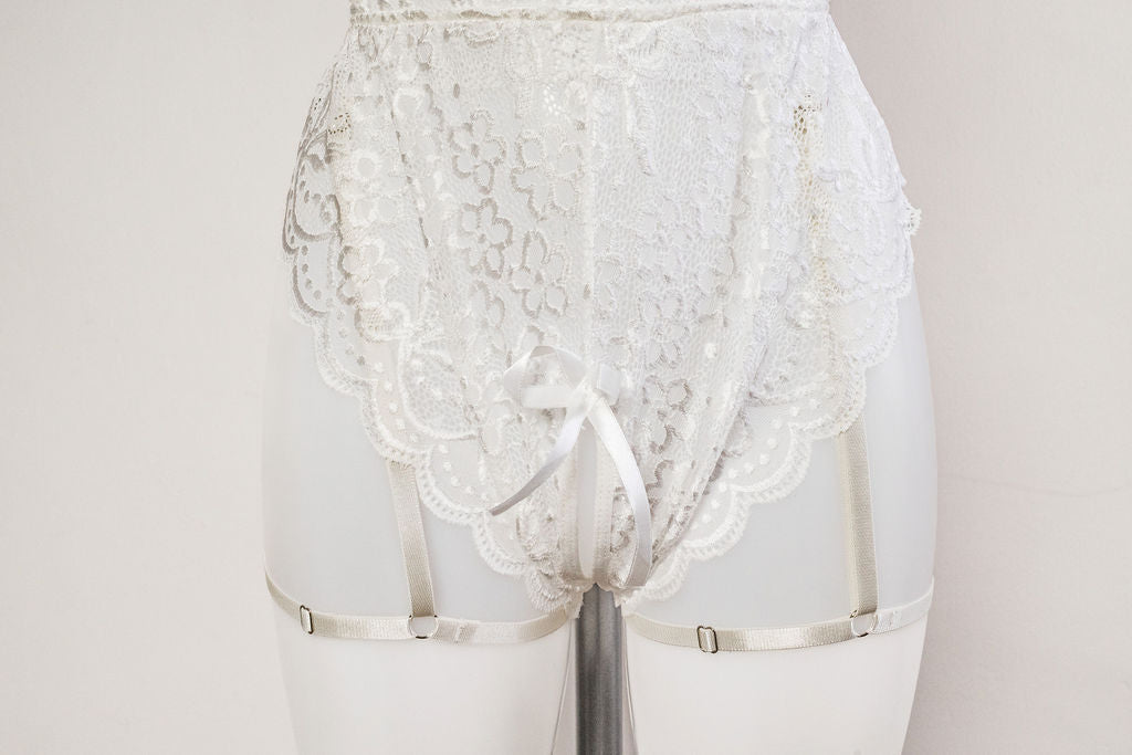 Midnight Whisper - White bodysuit