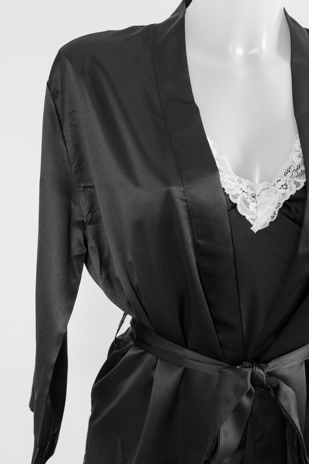 Eclipse Noir- Black 2 piece silk luxury set
